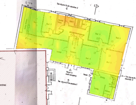 24 student flats heat map 1